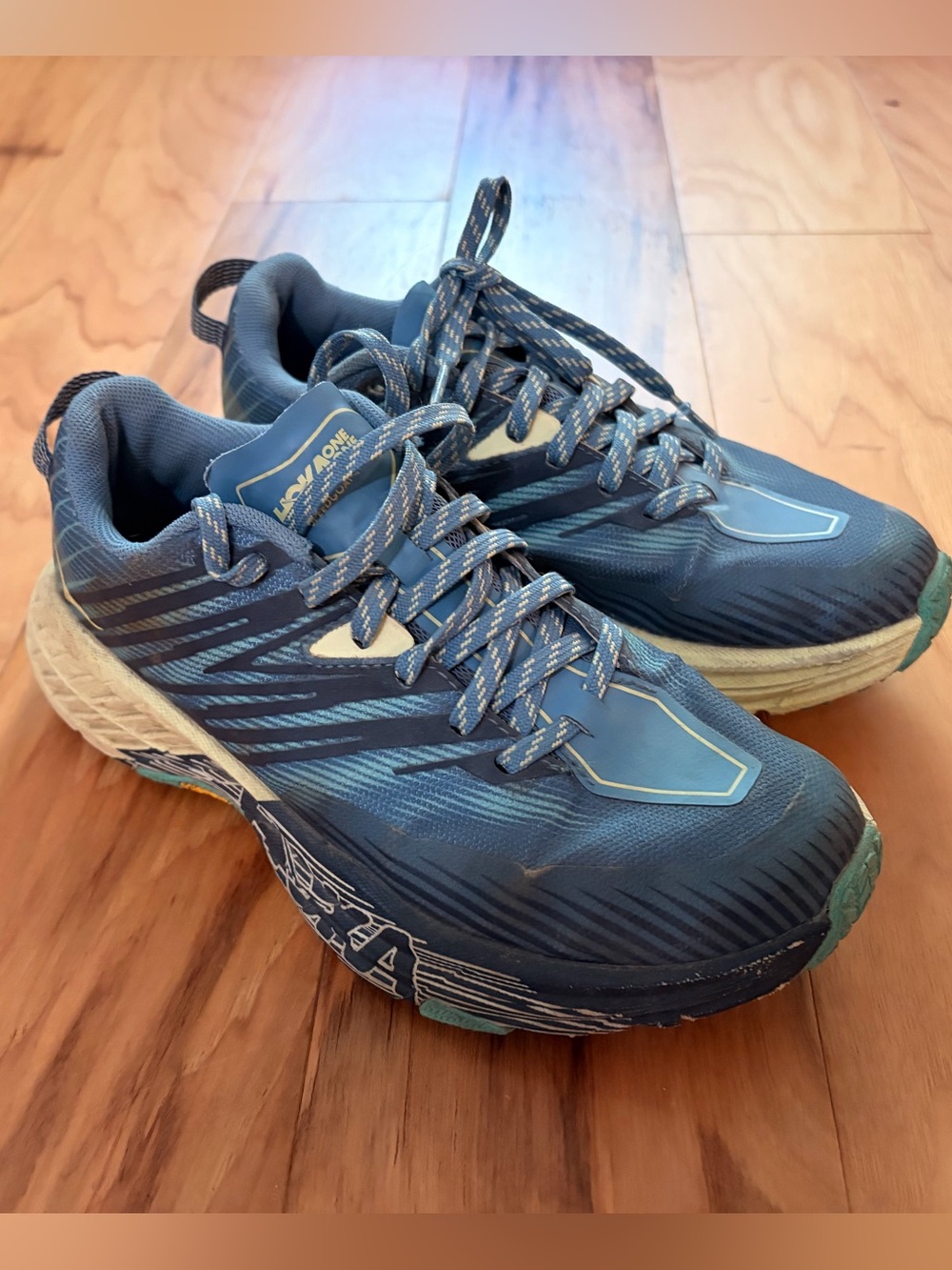 Hoka One One Women’s Blue Trail Running Sneakers